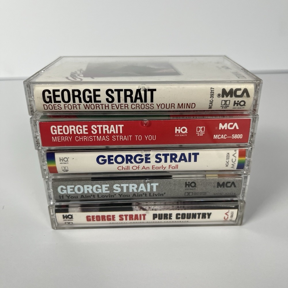 5 George Strait Cassettes Pure Country, Does Ft Worth Ever, If You Ain't Lovin